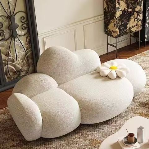 Nordic Cream Cloud Sofa Bedroom Internet Celebrity Special-Shaped Sofa Beauty Salon Clothing Store Rest Area Reception Sofa
