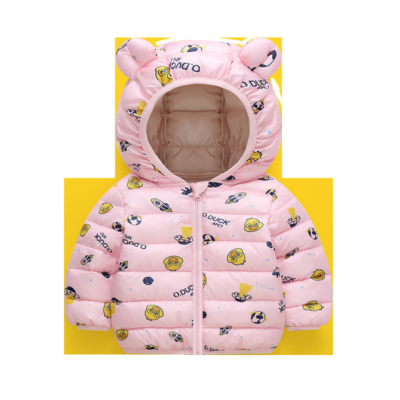 Comercio exterior transfronterizo 823 ropa de algodón infantil ropa de algodón impresa para niños niñas niñas chaquetas de algodón encapuchadas abrigos de otoño y invierno para niños image 5