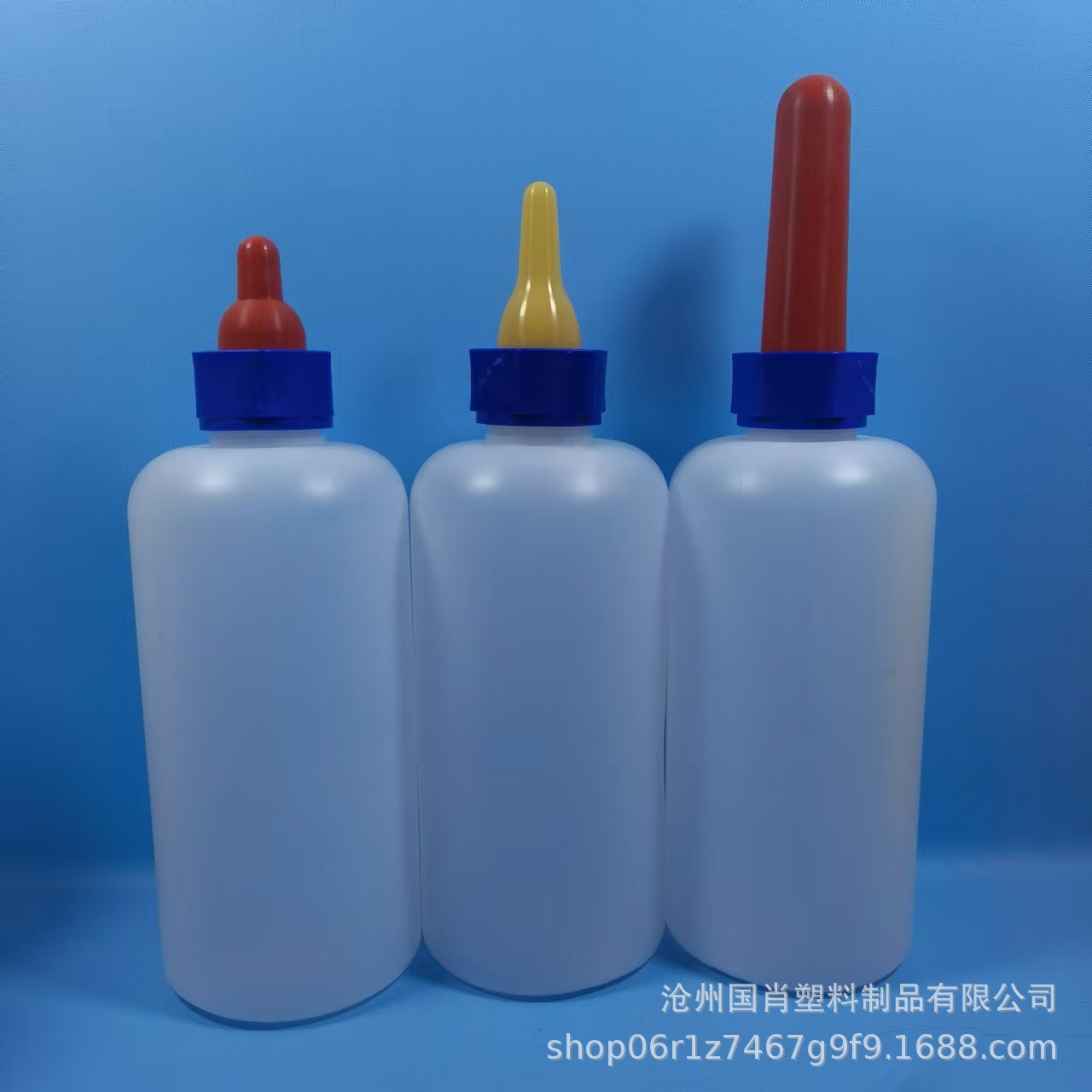 1000ml botellas redondas de animales veterinarios cerdo y oveja botellas alimentadoras de leche de leche de leche de cerdo