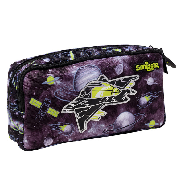 Double-layer capacious cartoon pencil case for students