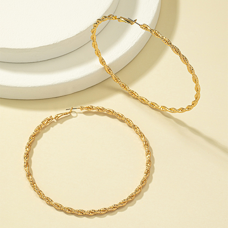 Fashion Geometric Alloy Metal Earrings