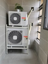 升降托架高脚空调外机双层支架可调节加高室外加厚三层组装非焊接