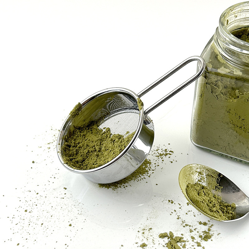 Sugar Sieve Cocoa Powder 304 Stainless Steel Flour Sieve 40 Mesh Baking Hand-held Sprinkling Artifact Household Filter Mesh Sieve