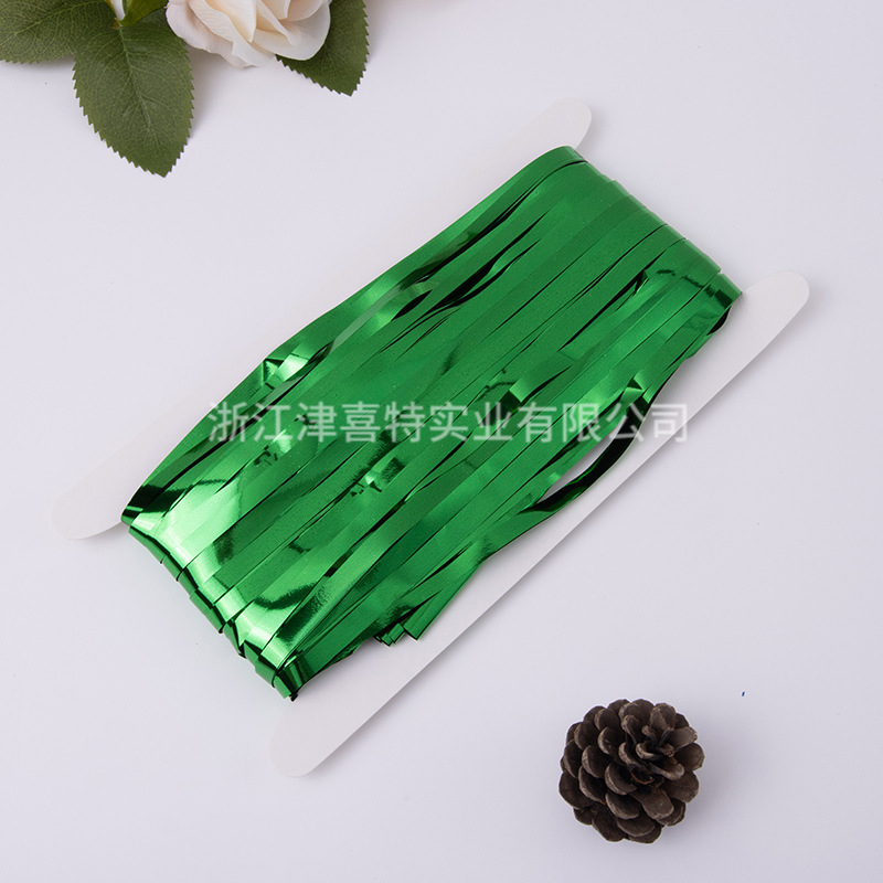 Cortina de lluvia brillante de 1mX2m para Navidad, fiestas de cumpleaños, festivales, decoración de bodas, telones de fondo