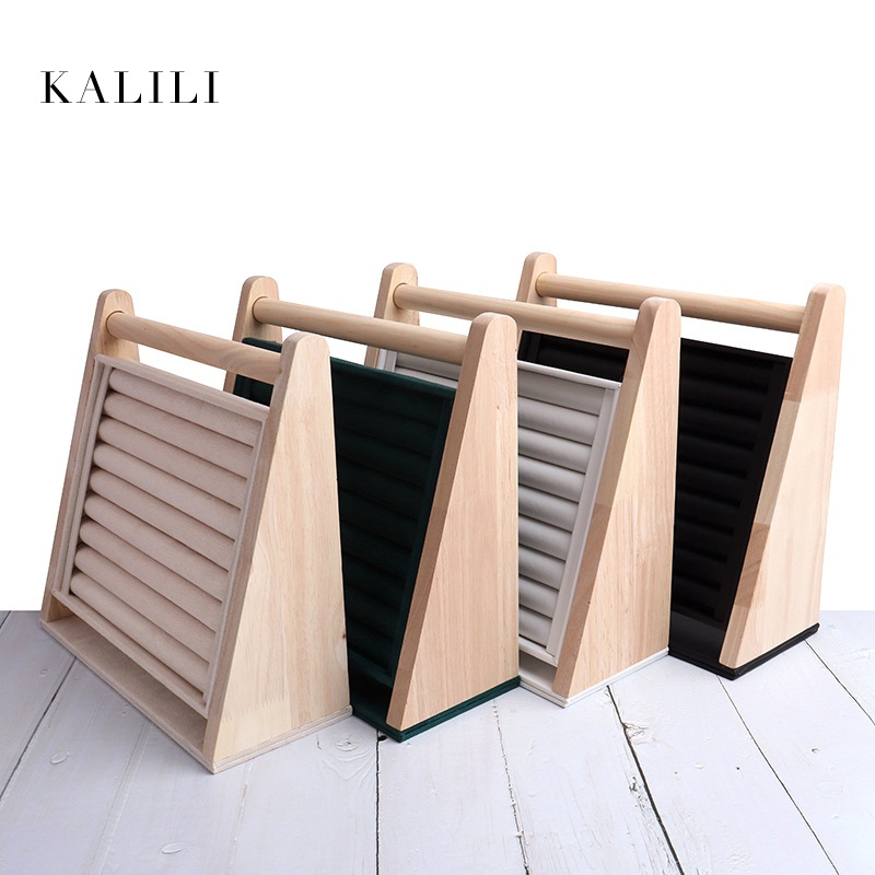 Wooden ring, stand, polyurethane storage system, simple and elegant design