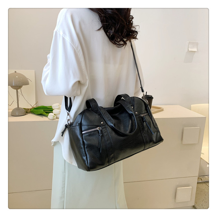 European and American cross-border fashion women's bag 2024 Spring new women's handbag, single-shoulder crossbody bag, simple tote bag undefined