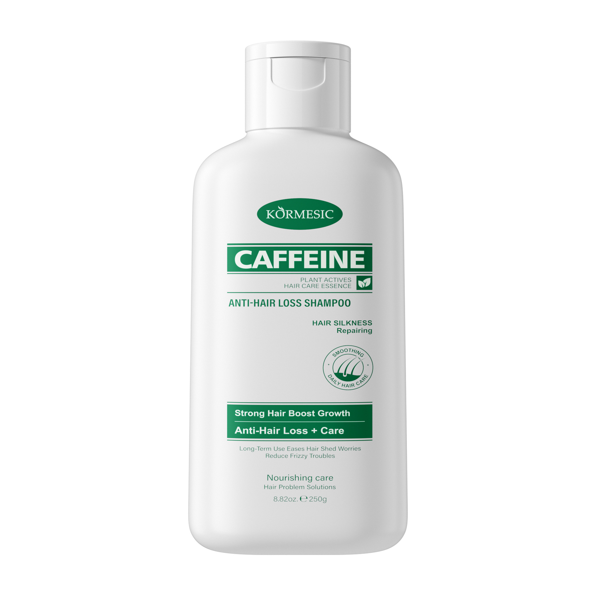 Champú Anticaspa con Cafeína 250g, Anticaspa, Control de grasa, Limpieza profunda, para Cabello