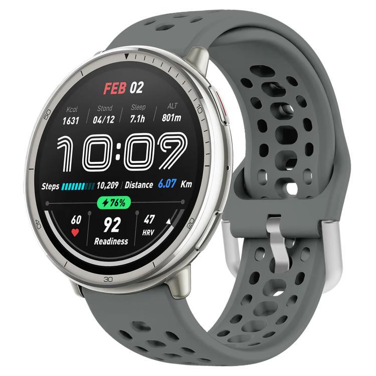 xDfind universal plata hebilla de silicona pulsera deportiva 20mm para una variedad de reloj inteligente de marca