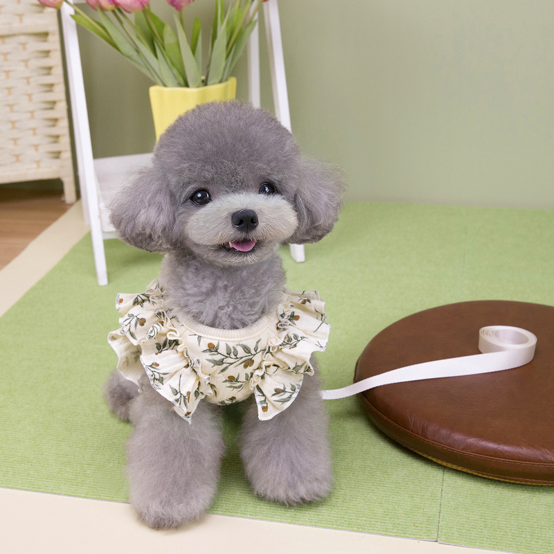 宠物服装小型犬狗衣服猫咪秋冬保暖舒适新款批发23加厚棉纱胸背|undefined