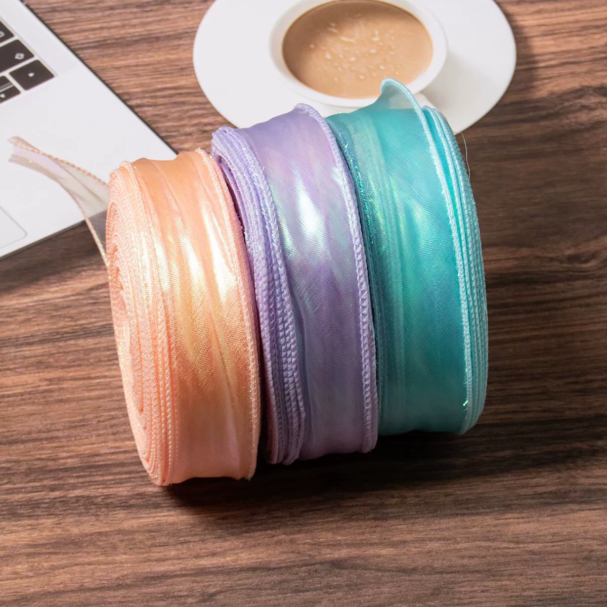 50 ярдов волшебный рыбий хвост пряжа лента цветы бант ленты цветочная упаковка праздник