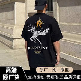 REPRESENT VINTAGE太阳翼神字母印花伦敦限定高街FOG短袖T恤现货