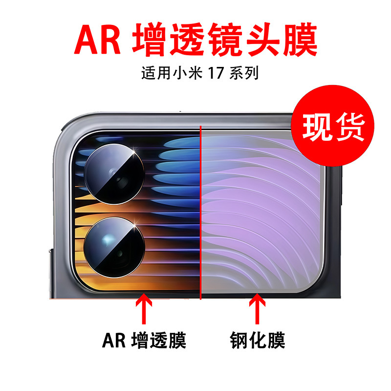 Suitable for Xiaomi 17 Mobile Phone Ar Lens Film Anti-Reflective and Anti-Scratch 17 Pro Back Cover Screen Privacy Film Privacy Protection