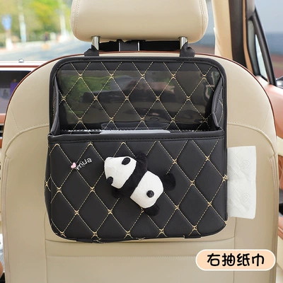 storage bag hanging cute car, Car storage bag/box - papa-panda-multifunctional-storage-bag-black-comes-with-a-waterproof-bucket-no-specifications