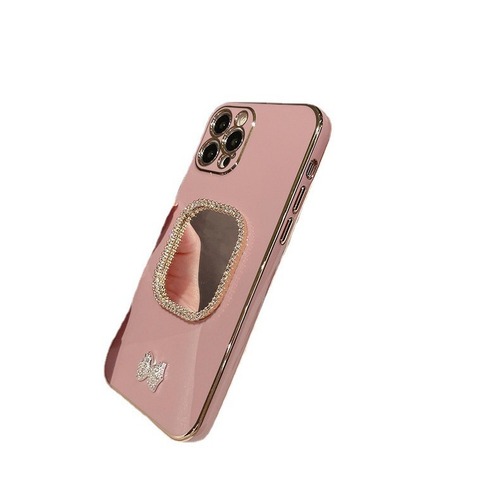 Suitable for Apple 15 mobile phone case, creative 13 silicone mirror, iPhone 14 protective cover, fashionable 14 Promax new style