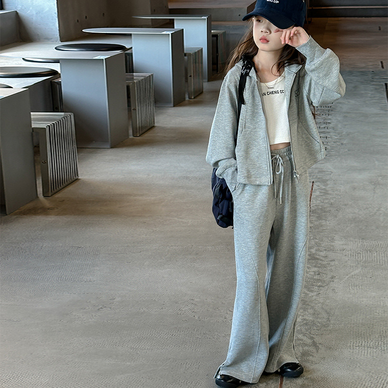 봄 중다 소녀 세트 가을 새 아동복 어린이 여아 투피스 스포티 한국 유행 캐주얼