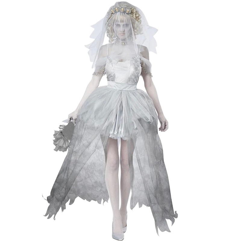 2014新款外贸万圣节服装 鬼娃鬼新娘 电影角色扮演服干尸舞台装