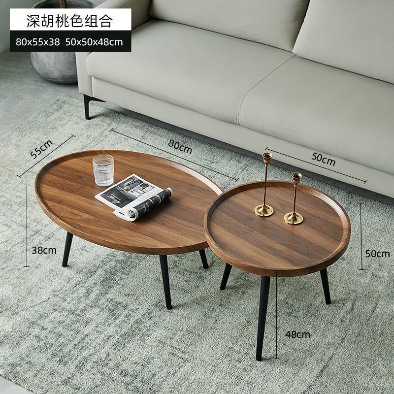 源工場現代北欧簡易家庭用リビングルームの小さいタイプのソファーのそばの小さいテーブルの木の足の丸いお茶のテーブル|undefined