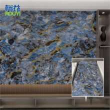 专业外贸工厂石塑UV板材仿大理石免漆碳晶板护墙板PVC Wall Panel