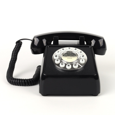 跨境電話复古固定座机大铃声电话老式酒店家用话机办公电话机批发