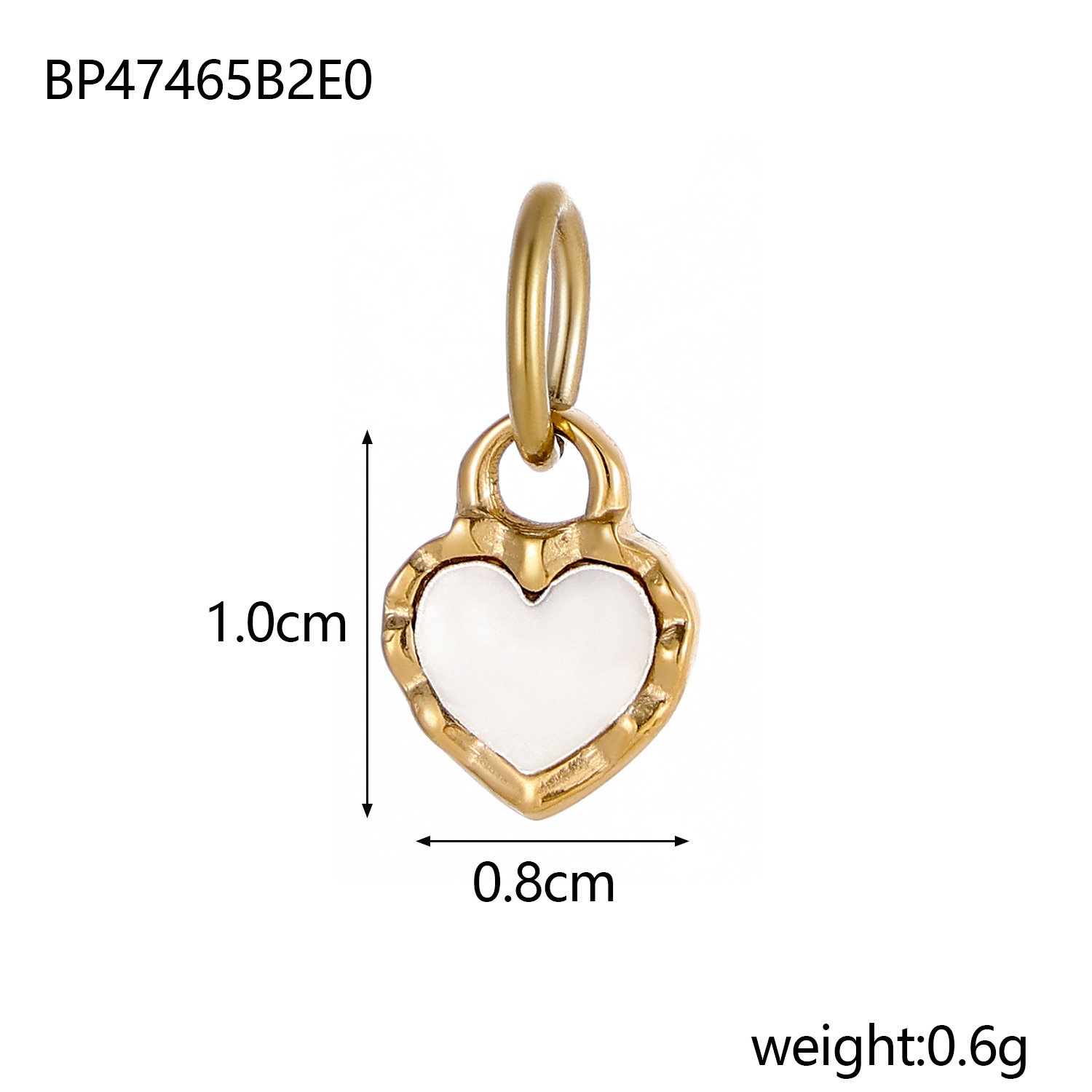 2g Weight Pendant Jewelry Making Type 8*10mm Jewelry Making Size DIY Jewelry Accessories Classification 1 Piece Quantity Titanium Steel Material Heart Shape Pattern Plating Design Simple Style Style 1 Piece 8*10mm Titanium Steel Heart Shape Pendant 13