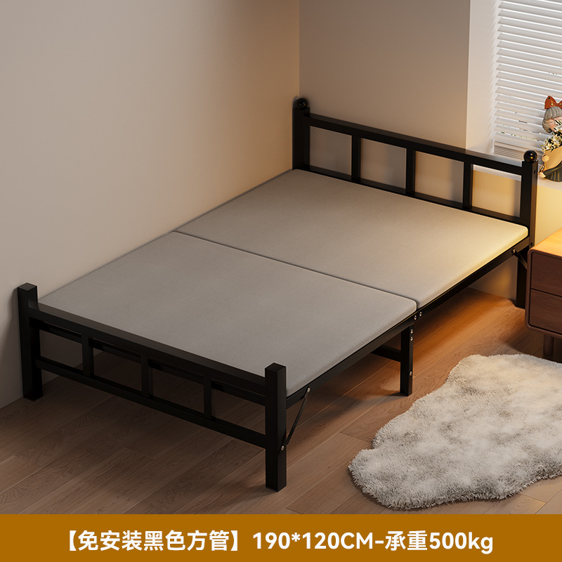 Sábanas plegables 1m2 cama simple doméstica de alquiler de adultos dormitorio de oficina marcha siesta cama de hierro