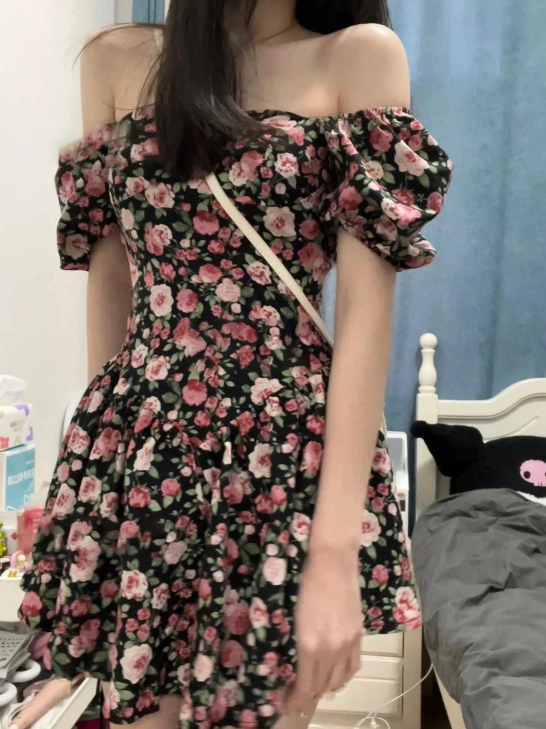 Floral Chiffon Dress Image 2