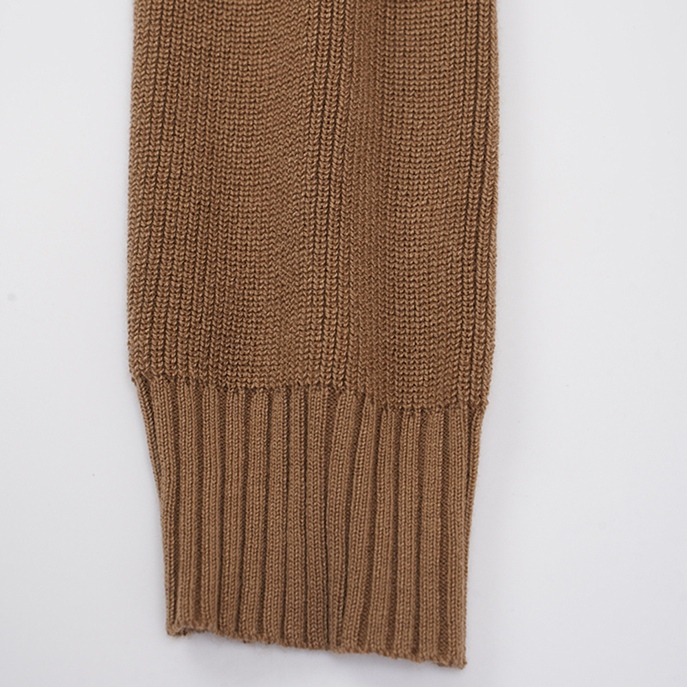 Women's Designer Knitted Sweater Slimming Pullover Knit Top_voghion.com