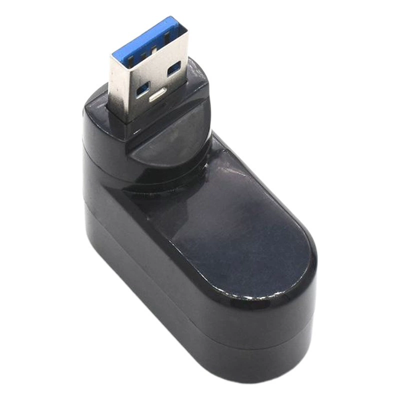 Вращающийся концентратор 3-портовый USB3.0 HUB 1-портовый 3,0 + 2-портовый разветвитель 2,0
