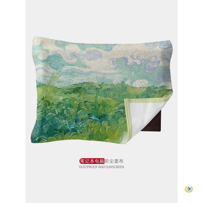 Oil Painting Style Laptop Dust Cover, Main Unit Keyboard Sun Protection Cover, Dust-Proof Computer Monitor Protective Cover