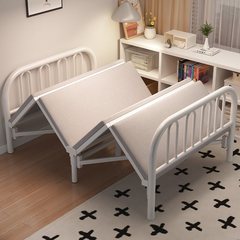 折りたたみベッド シングルベッド シンプル ダブルベッド 1.2m 家庭用昼休みベビーベッド 大人寮 1.5m ハードボード鉄ベッド