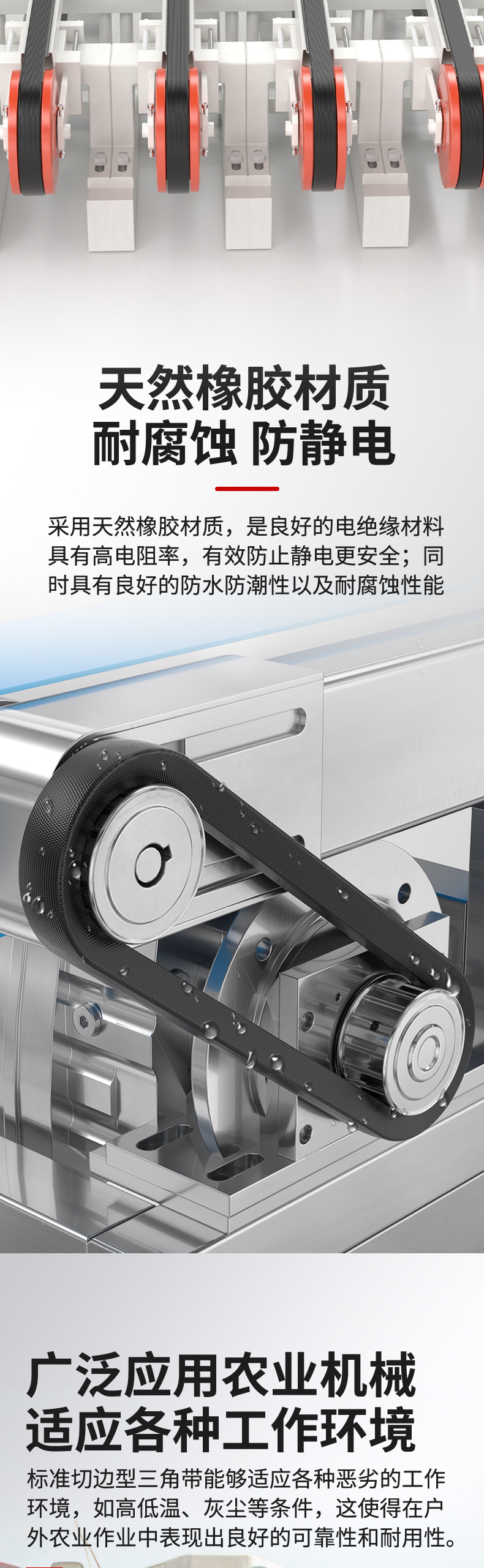 Sanlux Triangle V Belt C Type 2000-3850 Agriculture Industrial Machinery Belt Mixer Mining Transmission Industrial Belt