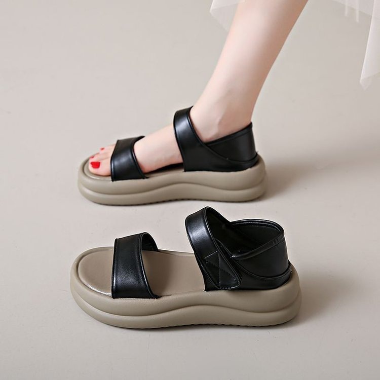 Sandallas romanas de fondo plano suave para mujeres 2026 nuevo verano versátil no cansado pies viajes sandallas de playa
