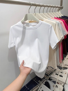 Trend fashionable brand summer short sleeve T-shirt with a round collar, Korean style 2