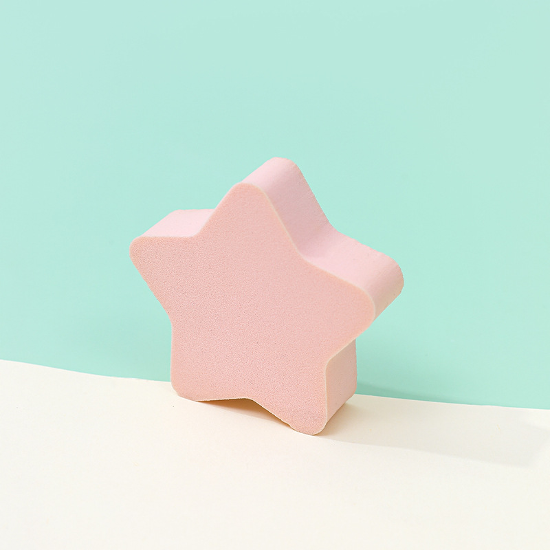 Estrellas personalizadas de forma alienígena huevo maquillaje suave polvo de maquillaje cojín de aire irregular polvo esponja bloque de herramientas de maquillaje