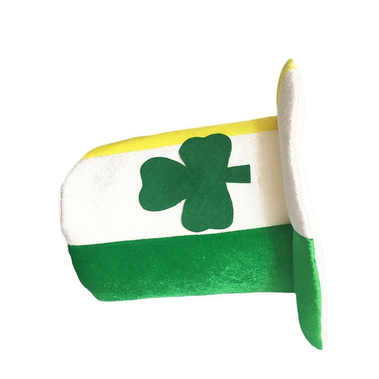Fiesta irlandesa trébol sombrero nuevo Lucky rendimiento carnaval suministros unisex ventas directas de la fábrica