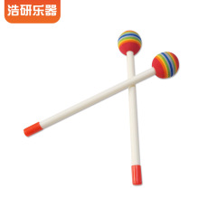 オルフ打楽器ドラムスティック幼稚園児早教楽器ドラムハンマーメーカー卸売り虹ドラムハンマー