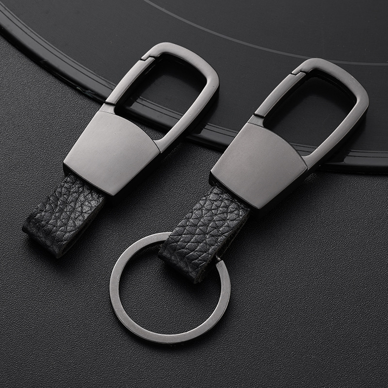 New genuine leather men's keychain car keychain pendant