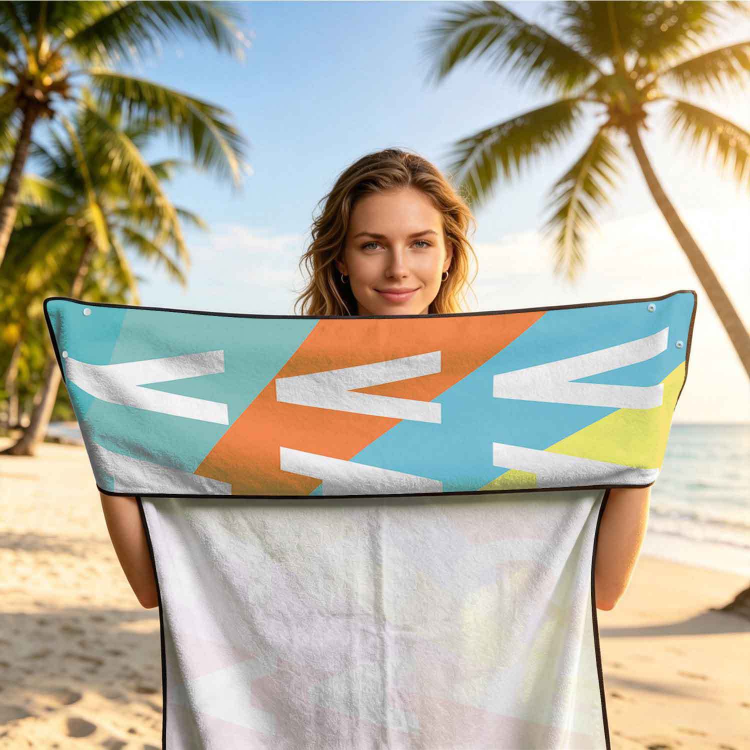 2-piece dual-use car seat cover, ultra-fine fiber, can be used as a beach towel, printed car protective seat cover 13