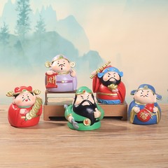 富の神様の置物、樹脂工芸品、新年の贈り物、オフィスワークステーションのお土産、祝福の妖精、デスクトップ装飾、新品