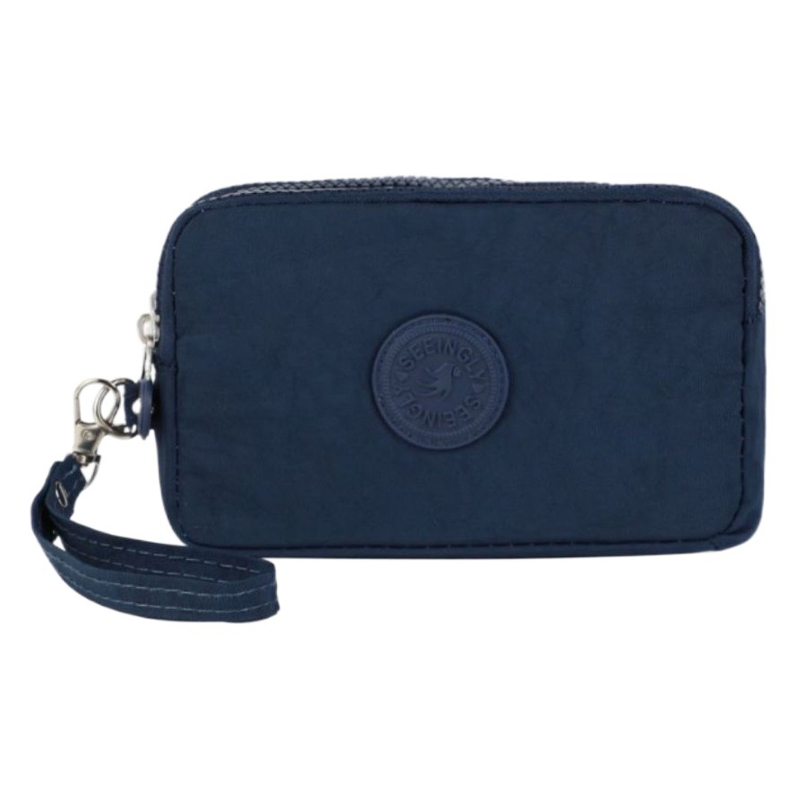 Factory direct foreign trade mobile phone bag cross-border simple middle-aged mother zipper wallet nylon mobile phone bag wholesale