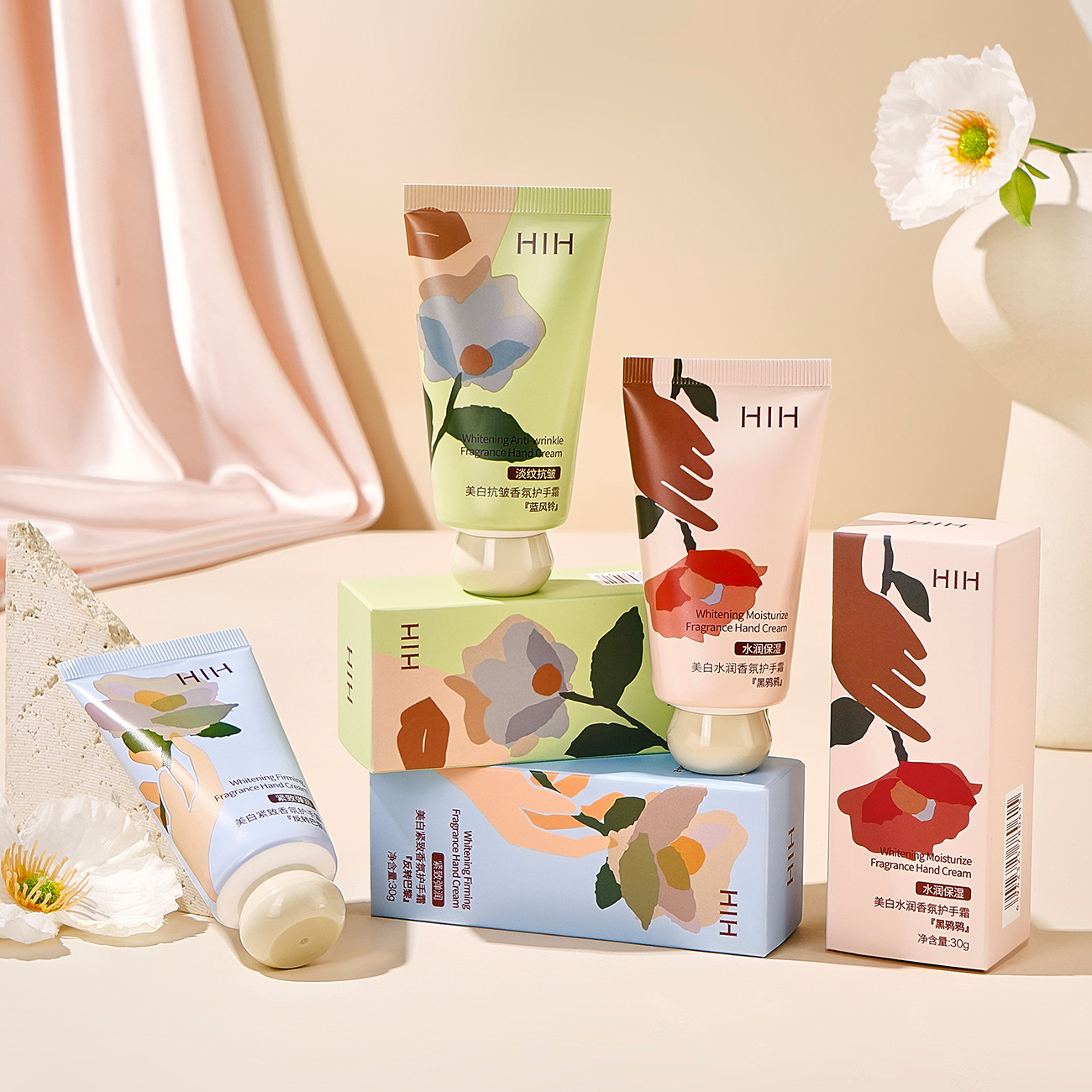 HIH Whitening Moisturizing Perfume Hand Cream Smooth, Transparent, Leaves a Fragrance, Moisturizing, Skin-Friendly, Easy to Absorb Autumn/Winter Hand Cream