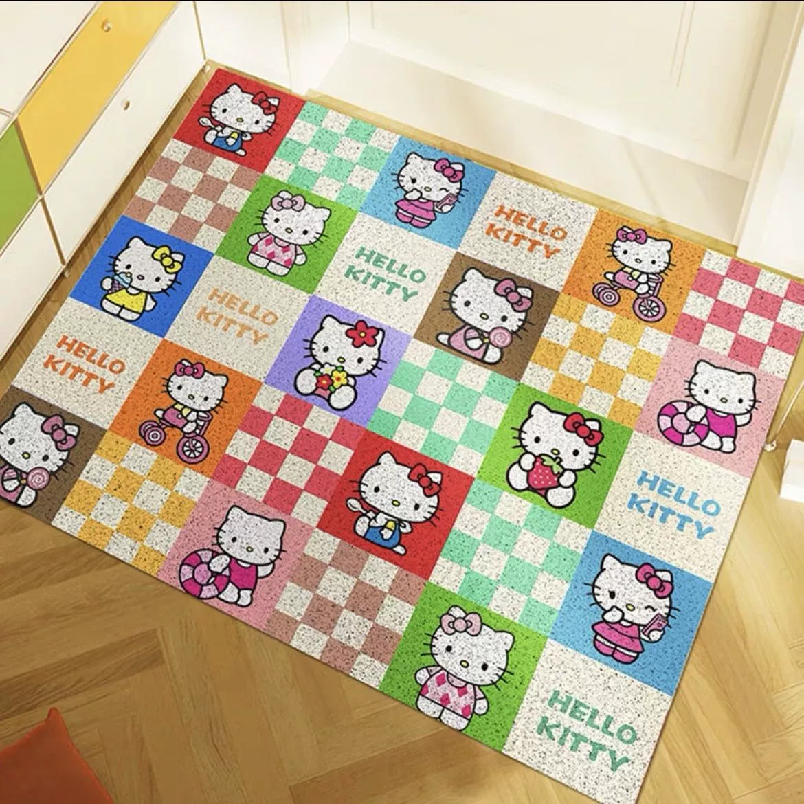 Hello Kitty, милый нескользящий коврик для дома, пушистый ковер