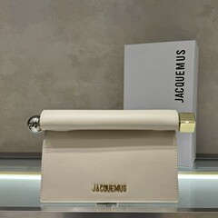 本革Jacquemus2025新作彫刻カバンセット小方カバン肩斜め掛けカバン巻きチェーンカバン