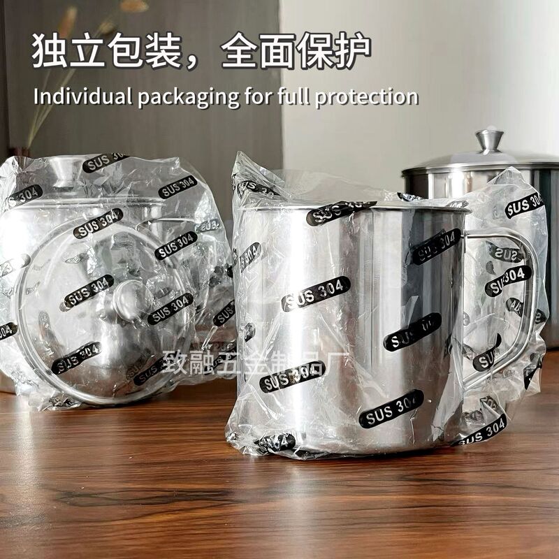 304加厚不锈钢口杯幼儿园刻字水杯带盖茶杯茶缸户外便携咖啡杯|undefined