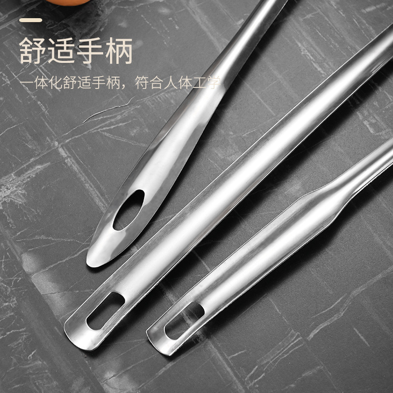 Cuchara de aceite de acero inoxidable, espátula para el hogar engrosada, cuchara de filtro de separación de chef comercial, cuchara de sopa para comer y beber, artefacto de sopa