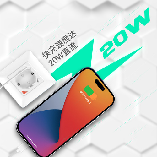 Doodle WiFi Smart USB Plug 20W Fast Charging Type-C EU Standard Wall Outlet 16A Remote Timing Smart Plug