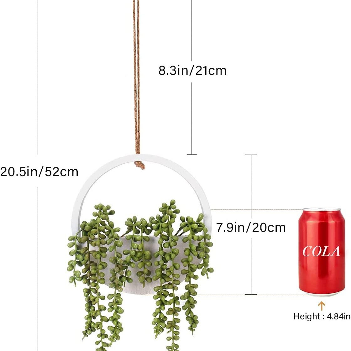 Simulación caliente transfronteriza amante de la planta verde lágrima colgante de pared simulación planta suculenta maceta de madera Cuentas de Buda colgando de pared decoración de la planta