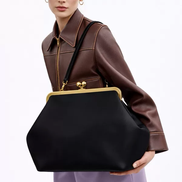 Light Luxury Niche Design Clip-On Bag, Fashionable Evening Bag, Large Capacity Handbag, Women's Straw Woven Stone-Pattern Handbag