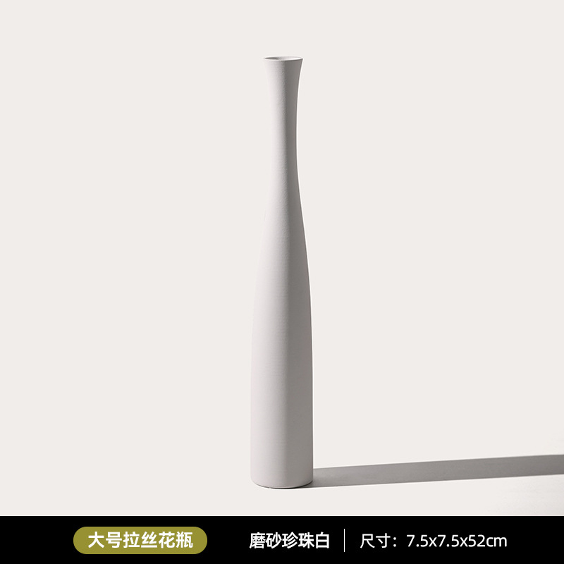 칫솔질 꽃병 큰 젖빛 진주 흰색