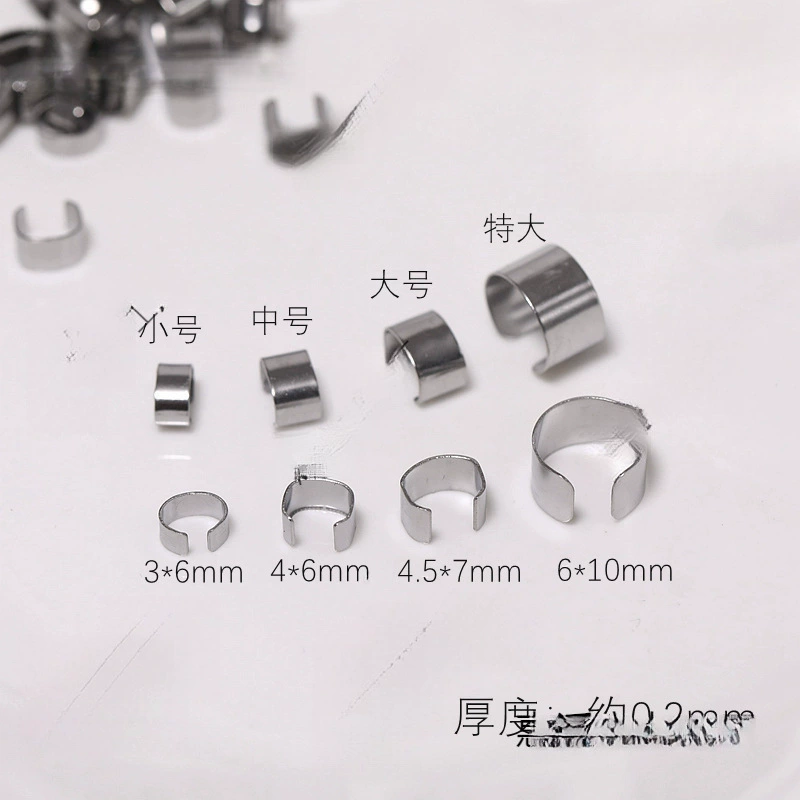 Материалы ручной работы, нержавеющая сталь, титановая сталь, пряжка, кольцо, зажим, зажим, ювелирные аксессуары